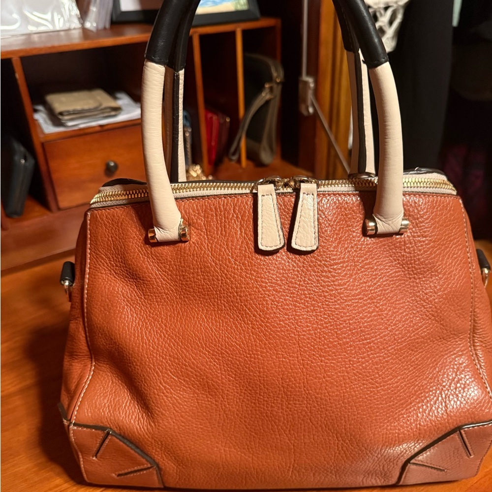 Furla Two-Tone Leather Satchel - Picture 3 of 14